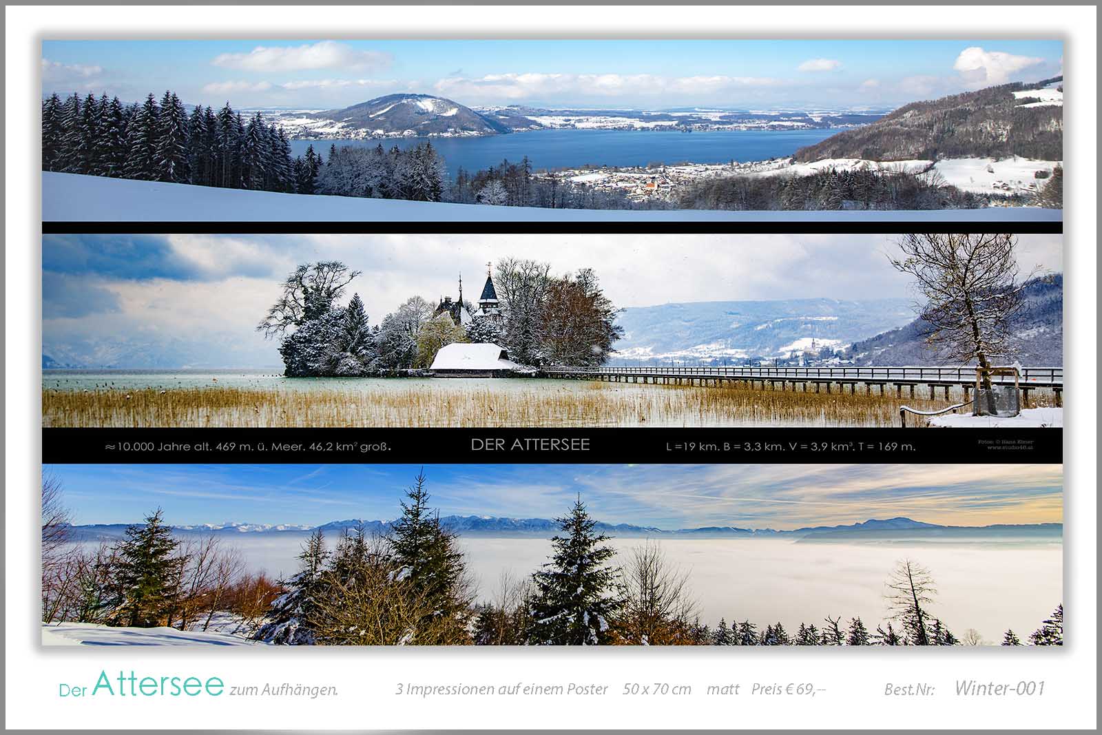 Attersee Poster Winter