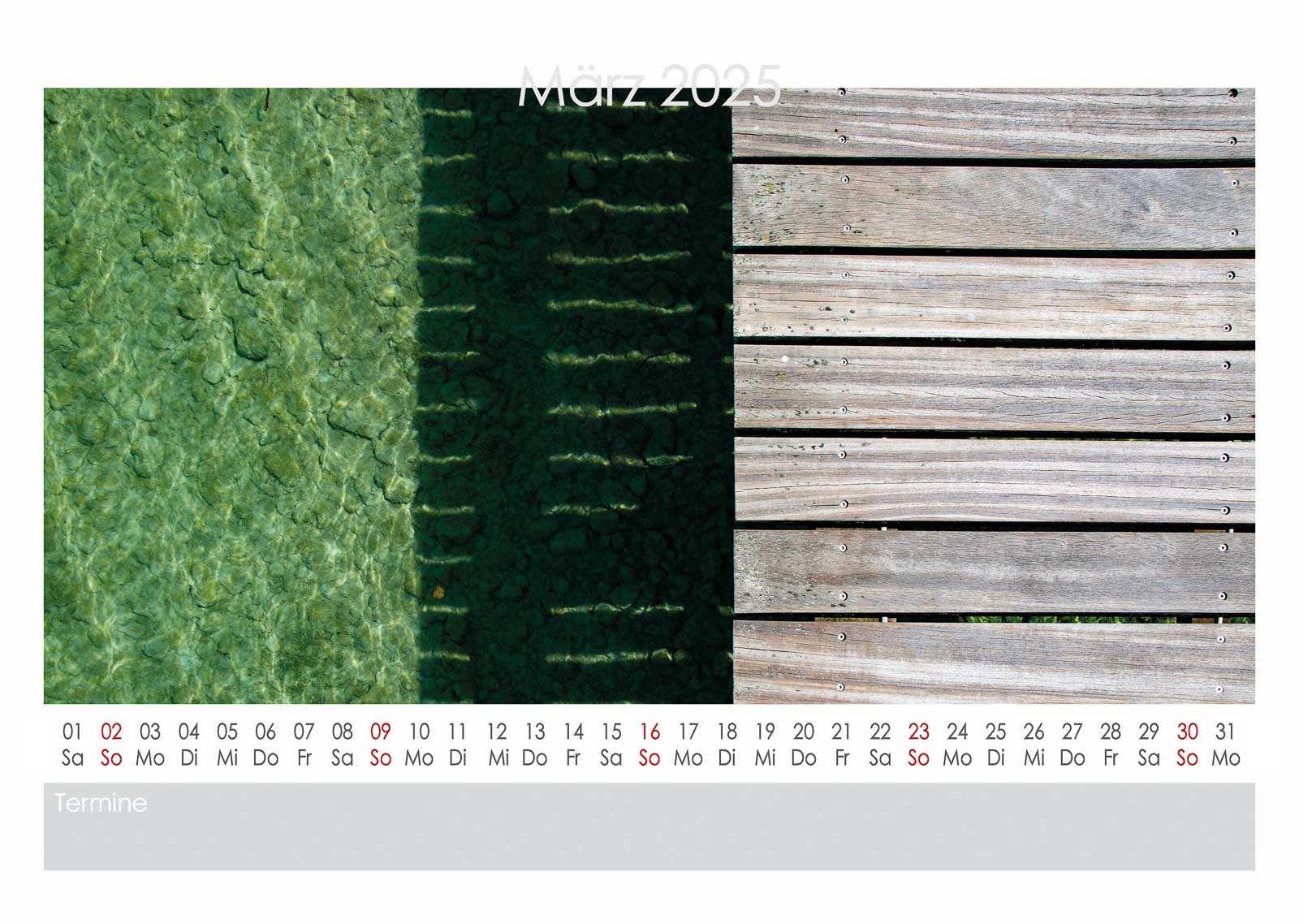 Attersee Kalender 2025 März
