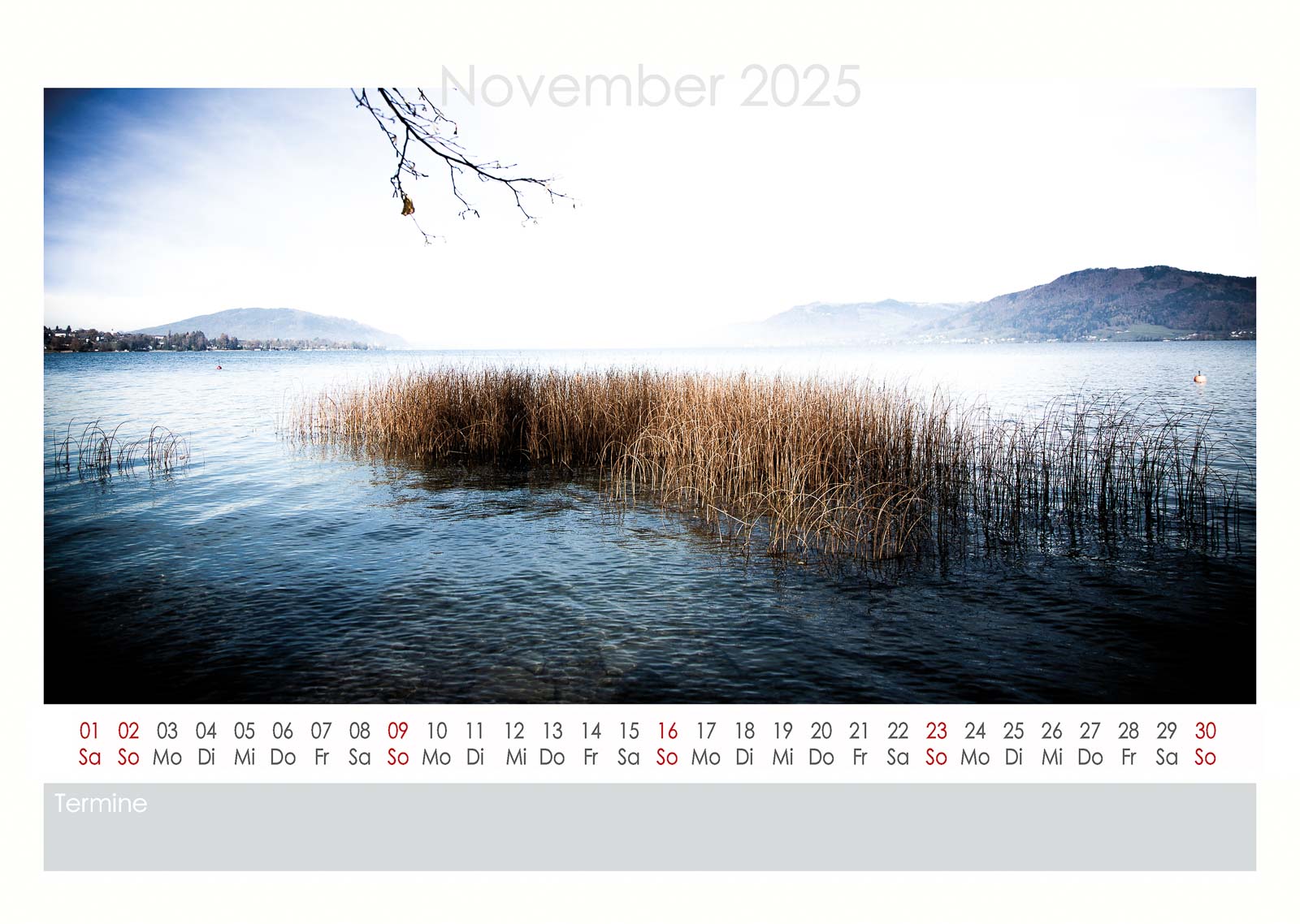 Attersee Kalender 2025 November